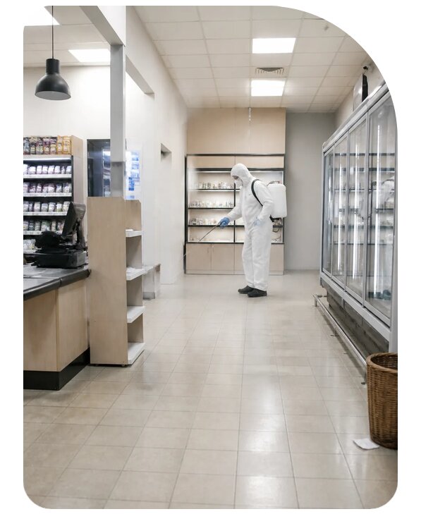 Профессиональная дезинфекция магазина в Белорецке по цене от 5069 р. | Сенат-Блр